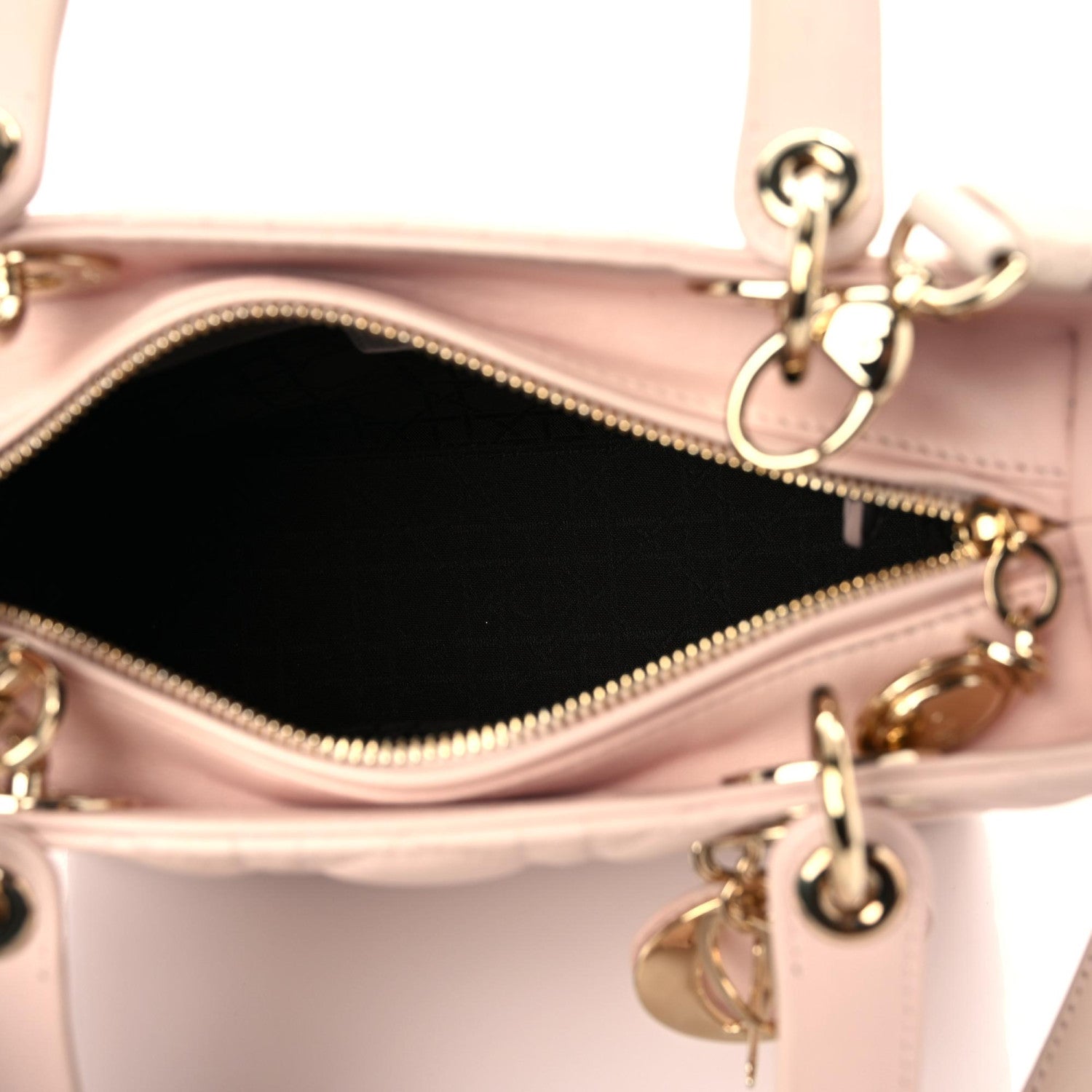 Christian Dior Lambskin Cannage Medium Lady Dior Light Pink 5 of 10
