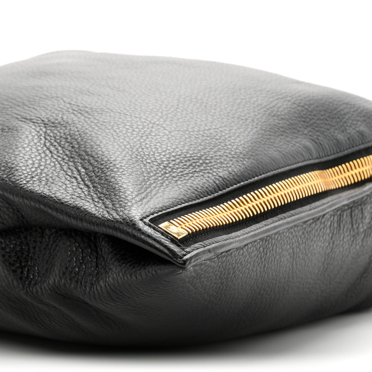 Tom Ford Grained Calfskin Large Alix Padlock Zip Shoulder Bag Black 10 of 10