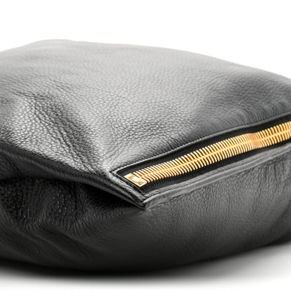 Tom Ford Grained Calfskin Large Alix Padlock Zip Shoulder Bag Black 10 of 10
