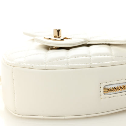 Chanel Lambskin Quilted CC In Love Heart Bag White 11 of 11