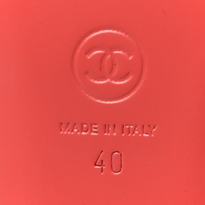 Chanel Satin Mule Sandals 40 Pink 6 of 7