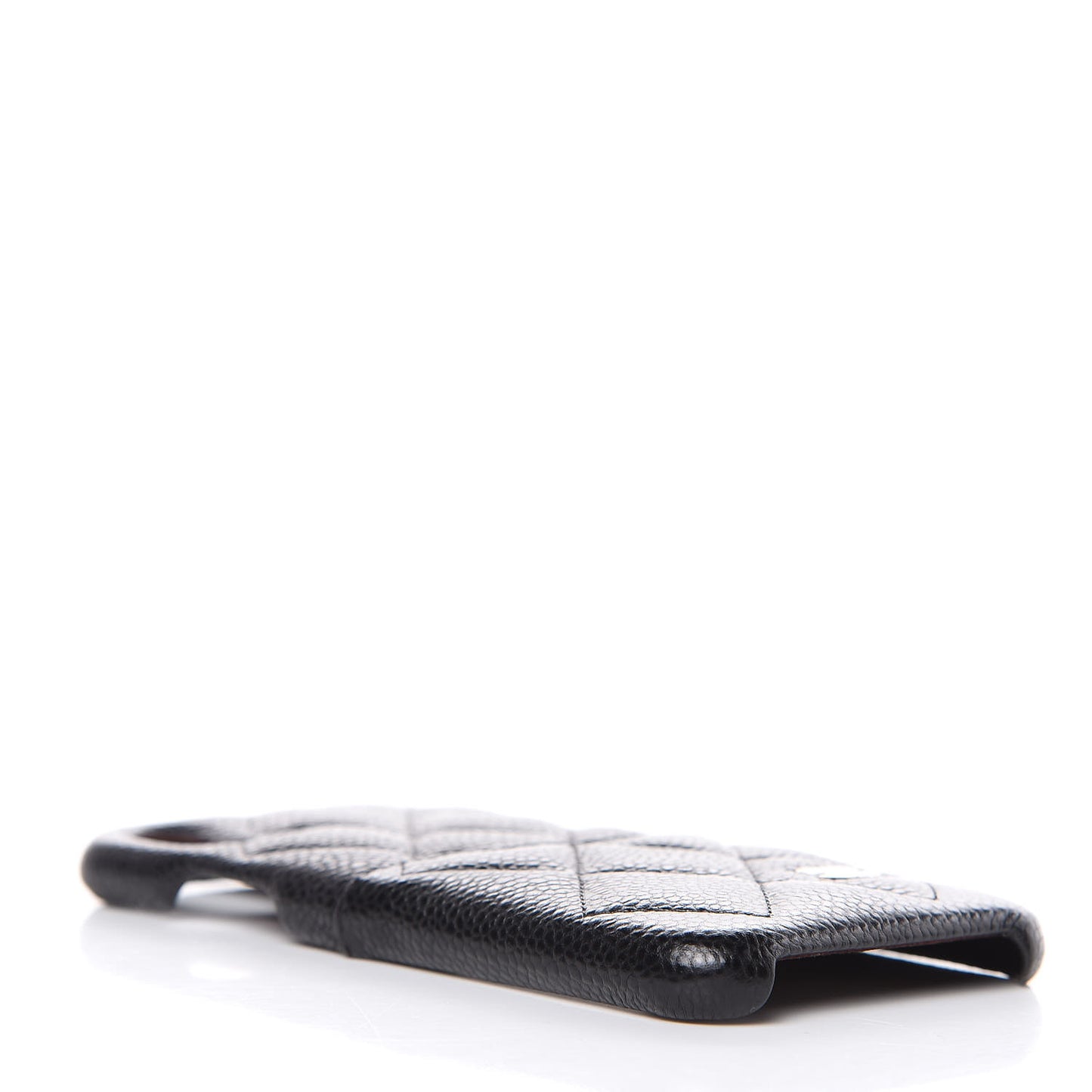 Caviar Quilted iPhone X Coco Tech Case Black
