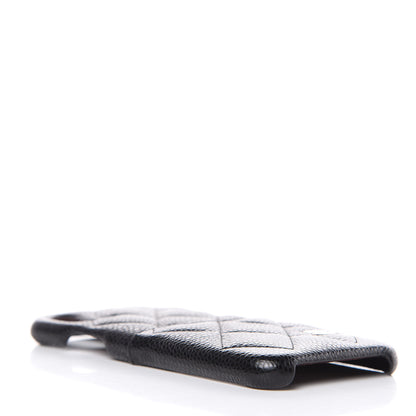 Chanel Caviar Quilted iPhone X Coco Tech Case Black 4 of 6