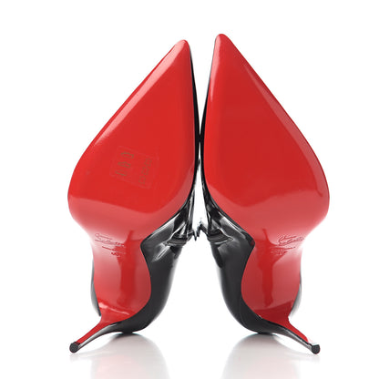 Christian Louboutin Patent So Kate Booty 100 Ankle Boots 40 Black 5 of 7
