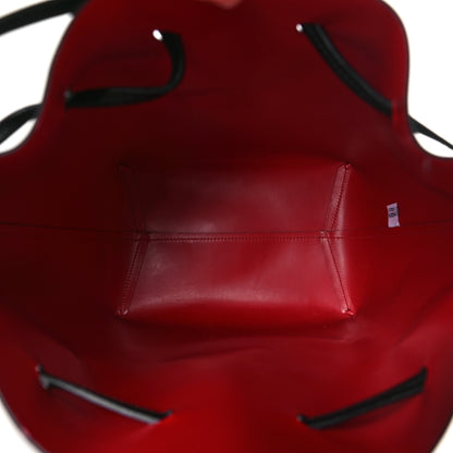Mansur Gavriel Vegetable Tanned Calfskin Bucket Bag Black Flamma 5 of 8