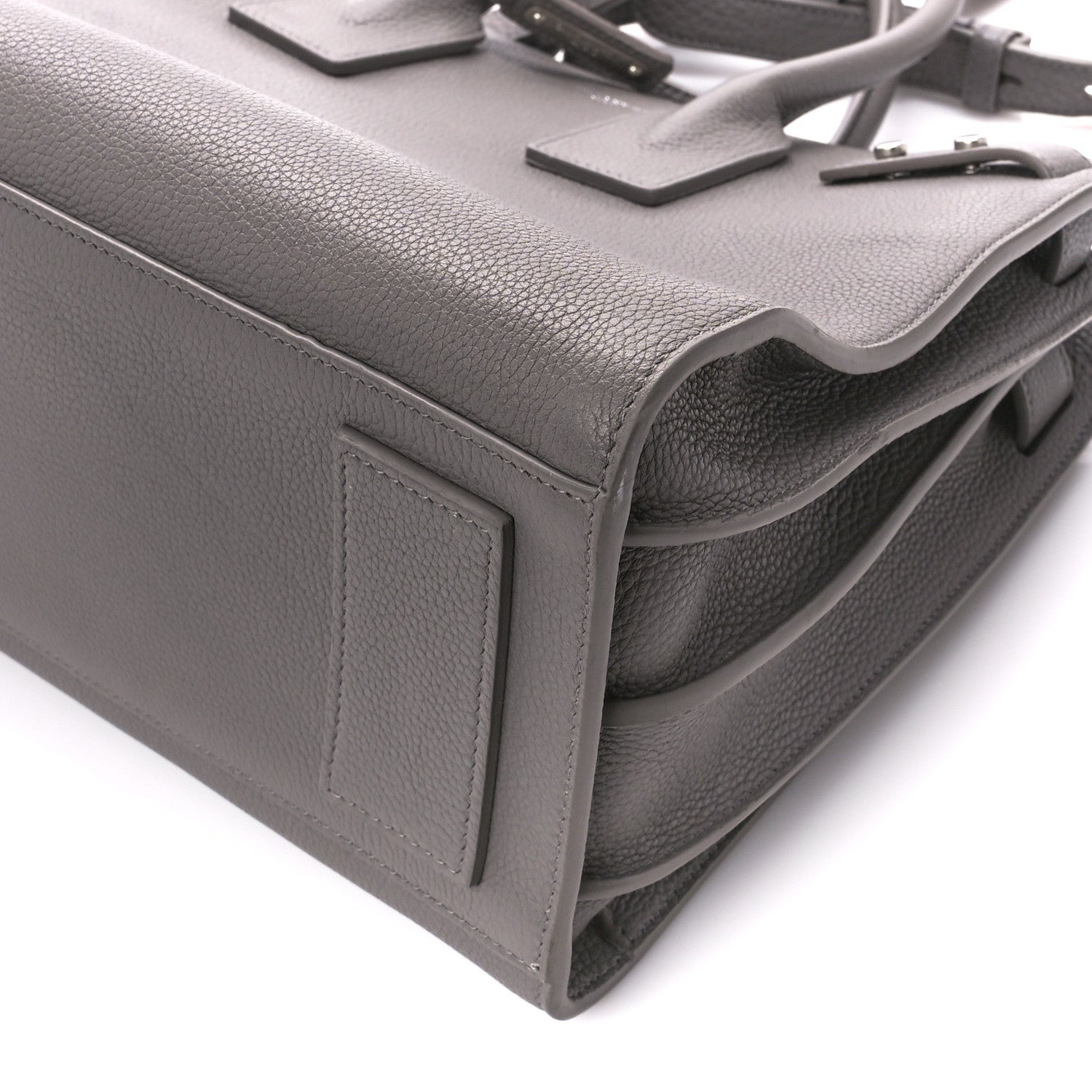 Saint Laurent Grained Calfskin Small Supple Sac De Jour Earth 12 of 12