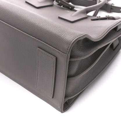 Saint Laurent Grained Calfskin Small Supple Sac De Jour Earth 12 of 12