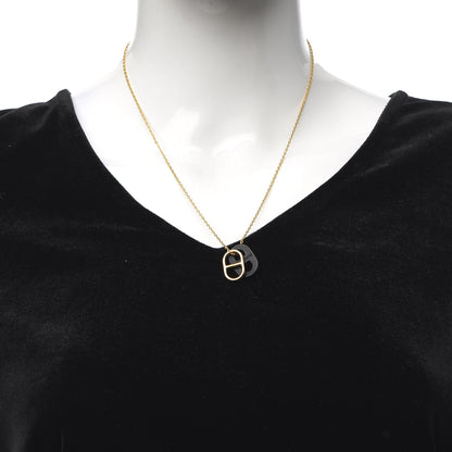 Hermes Swift O'Maillon Pendant Necklace Black 2 of 5