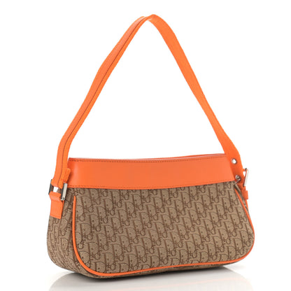 Christian Dior Monogram Shoulder Bag Orange Beige 3 of 11