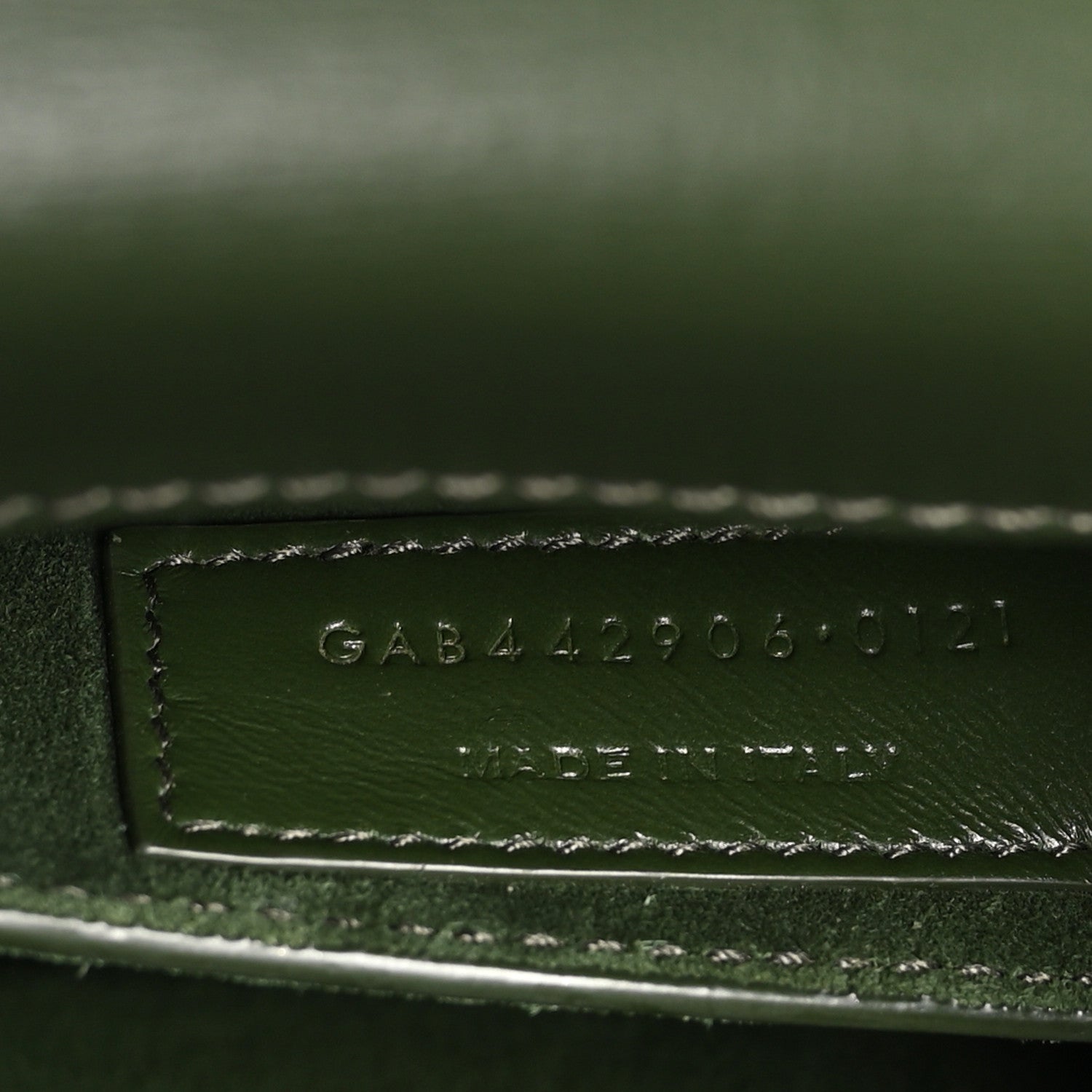Saint Laurent Smooth Calfskin Medium Monogram Sunset Satchel Vert Kaki 8 of 11