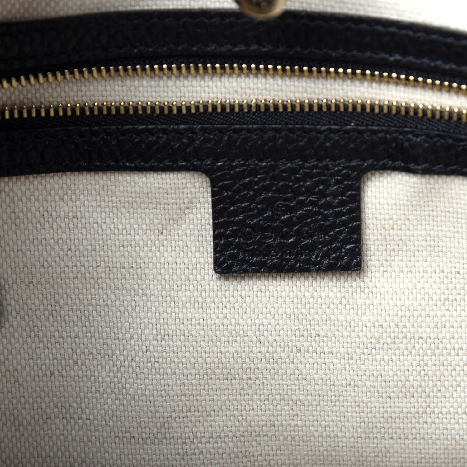 Gucci Pebbled Calfskin Medium Soho Chain Shoulder Bag Black 8 of 13