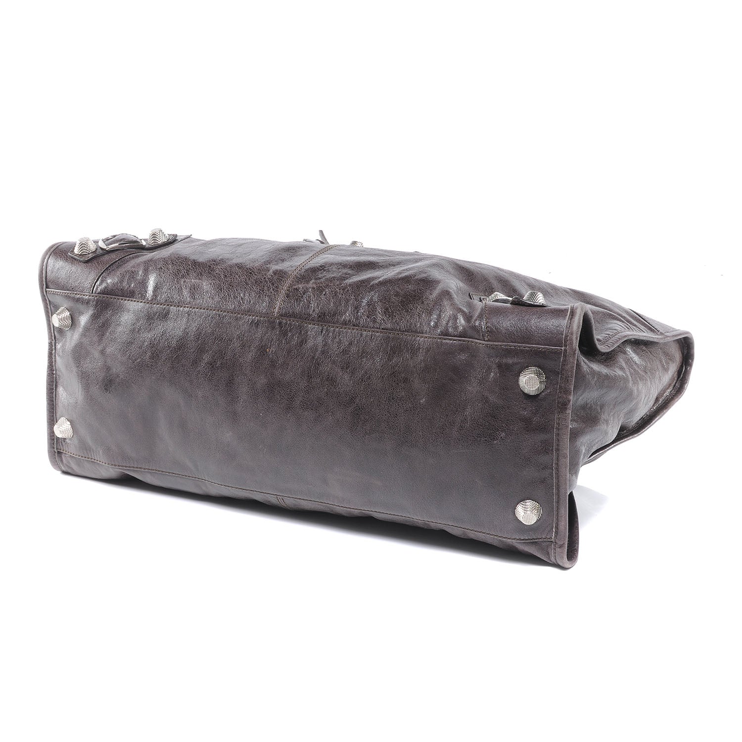 Balenciaga Agneau Giant Weekender Brown 4 of 7