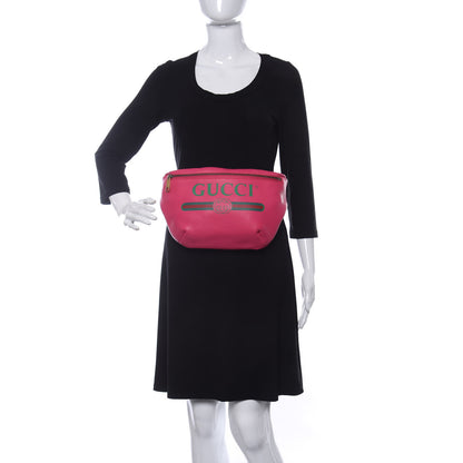 Gucci Grained Calfskin Logo Belt Bag Pink 2 of 10