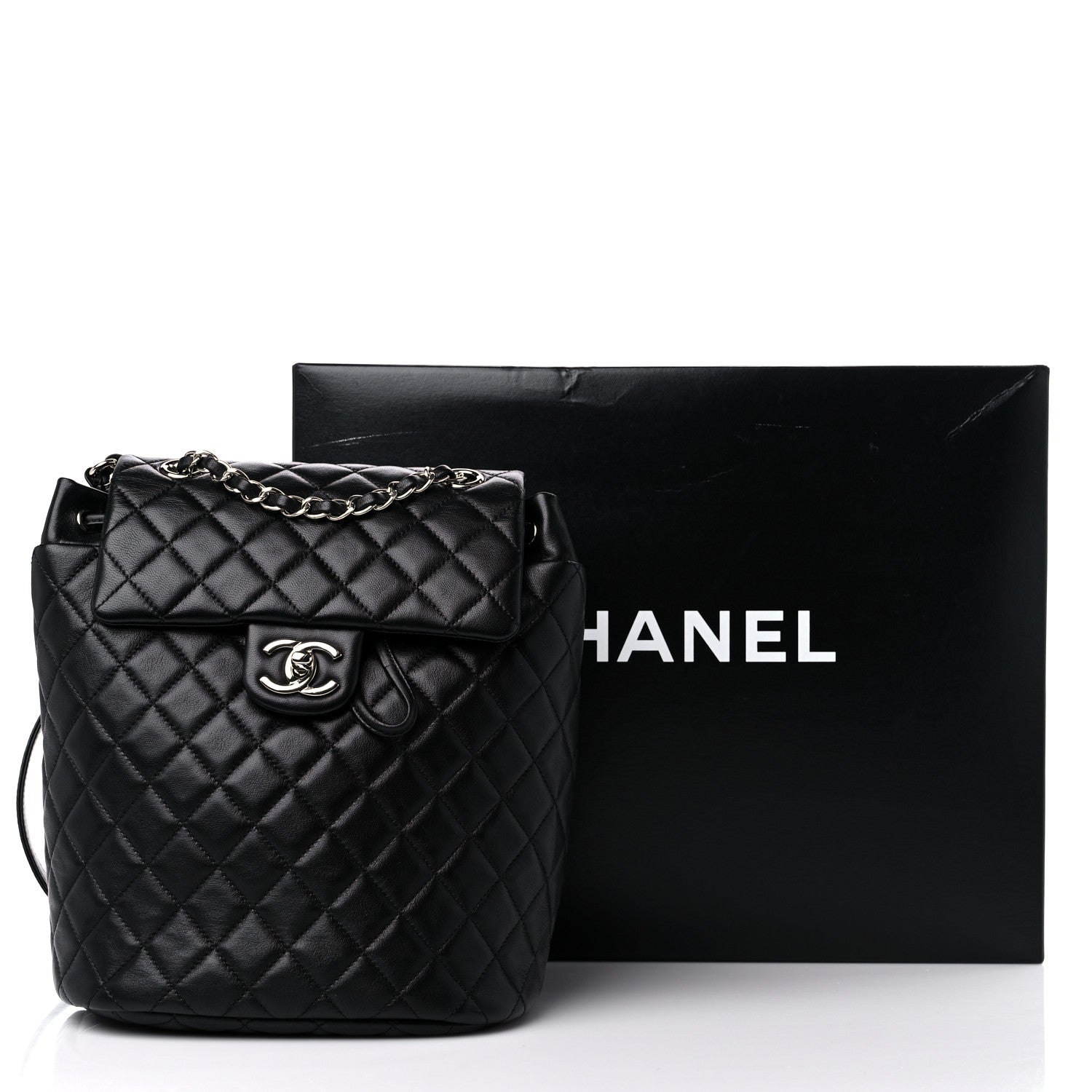 Chanel Lambskin Quilted Small Urban Spirit Backpack Black 11 of 11