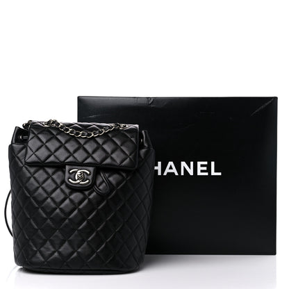 Chanel Lambskin Quilted Small Urban Spirit Backpack Black 11 of 11