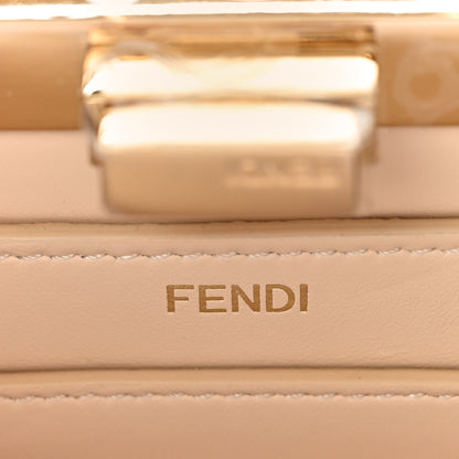 Fendi Vitello Seta Nappa Bi-Color Rainbow Girl Inlay Small Peekaboo I SEE U Satchel Azzurro Baby Multicolor 6 of 8