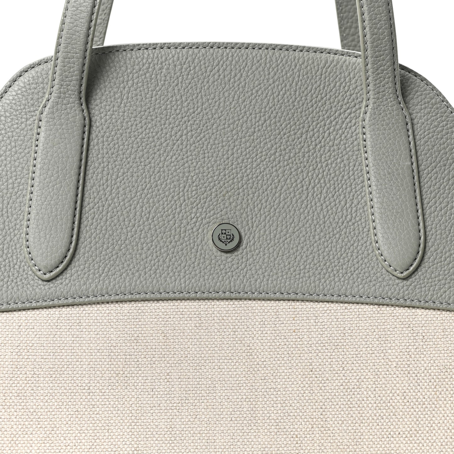 Grained Calfskin Canvas Large Sesia Eucalyptus