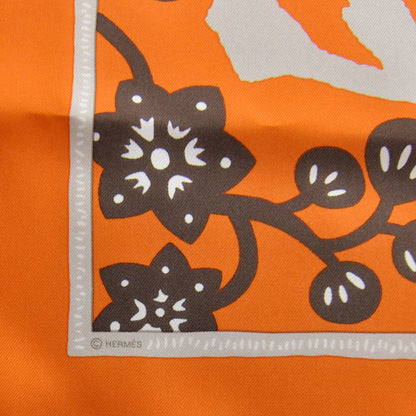 Hermes Silk L Annee du Rat Pocket Square Scarf 2 of 3