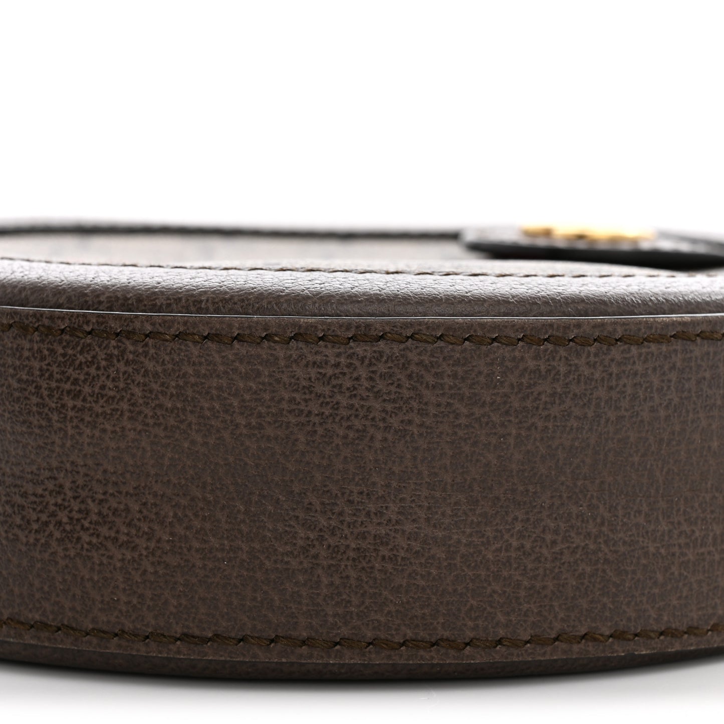 GG Supreme Monogram Web Mini Ophidia Round Shoulder Bag Brown
