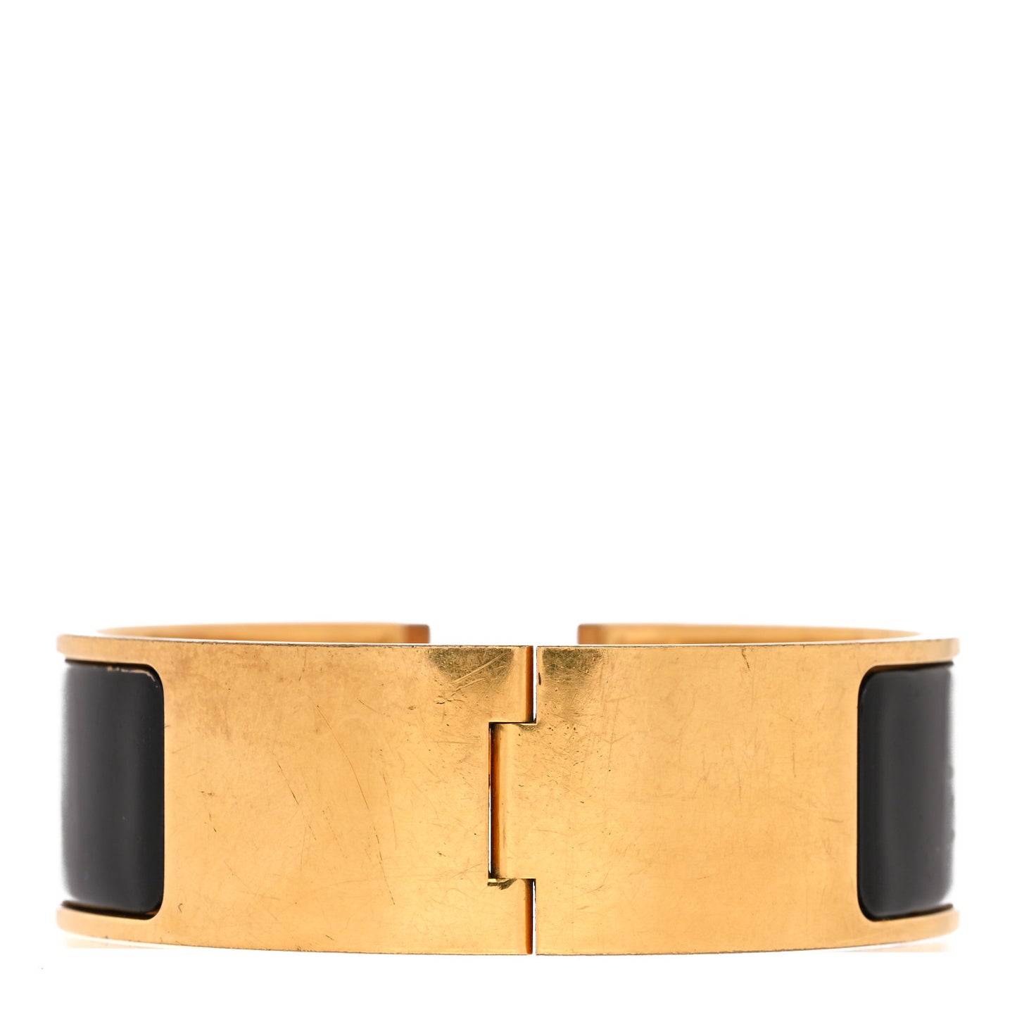 Enamel Wide Clic Clac H Bracelet PM Black
