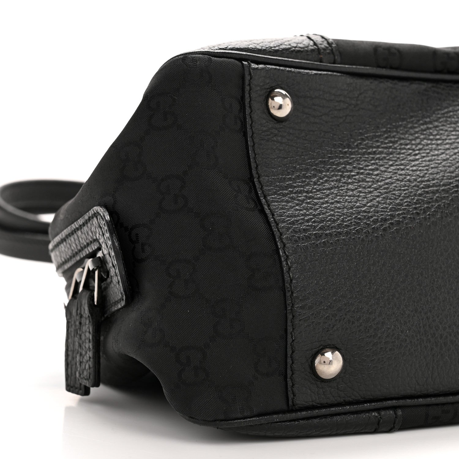 Gucci Canvas Monogram Web Princy Boston Black 9 of 12