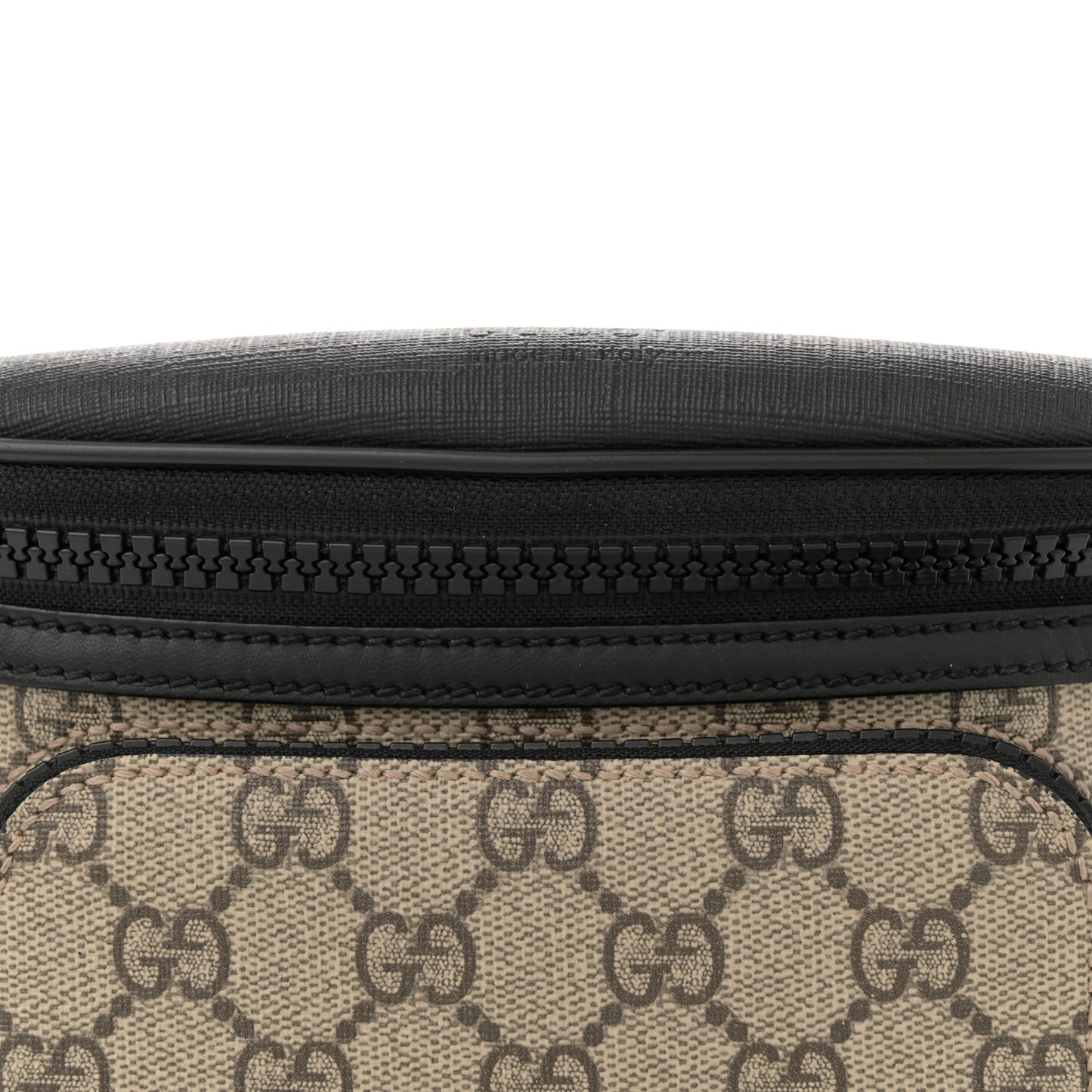 GG Supreme Monogram Belt Bag Black