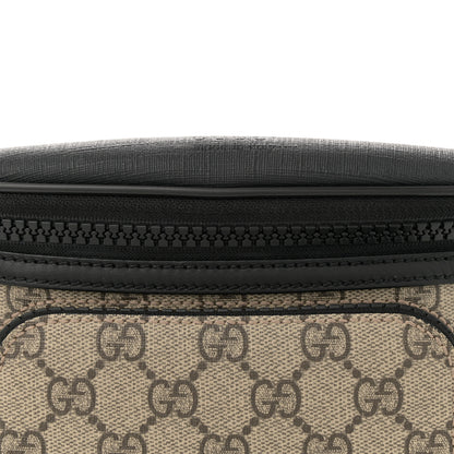 Gucci GG Supreme Monogram Belt Bag Black 8 of 11