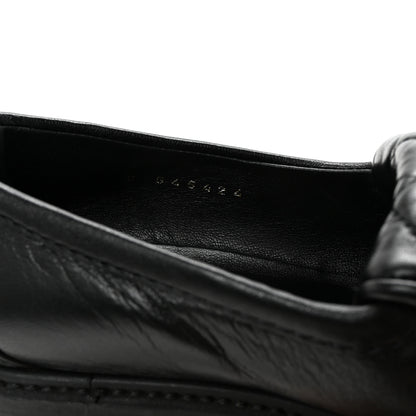 Chanel Lambskin Quilted CC Turnlock Loafers 38 Black 9 of 10