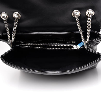 Saint Laurent Calfskin Y Quilted Monogram Medium Loulou Chain Satchel Black 5 of 9