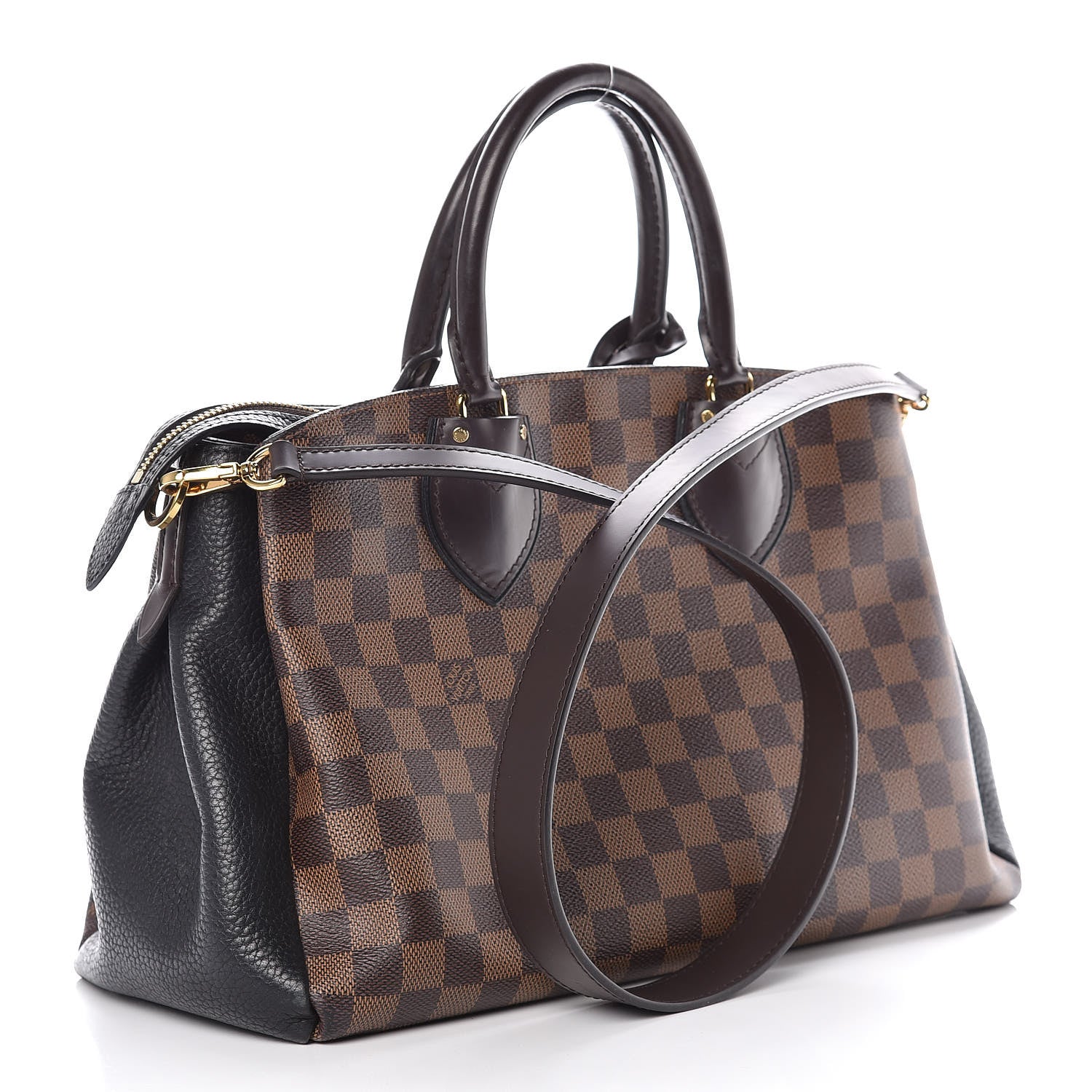 Louis Vuitton Cuir Taurillon Damier Ebene Normandy Black 4 of 15