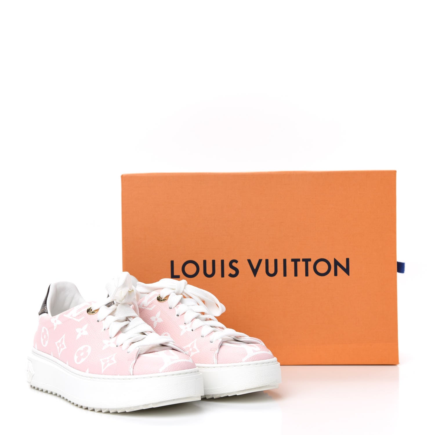 Louis Vuitton Monogram Giant Time Out Sneakers 36 Rose 11 of 11