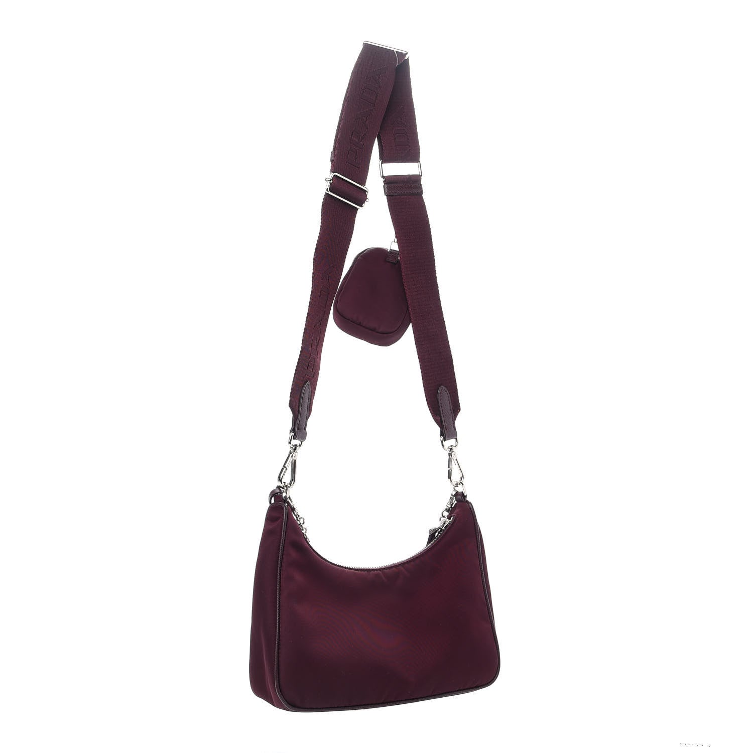 Prada Tessuto Nylon Re-Edition 2005 Shoulder Bag Granato 3 of 10