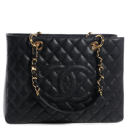 Chanel Caviar Grand Shopping Tote GST Black 1 of 9