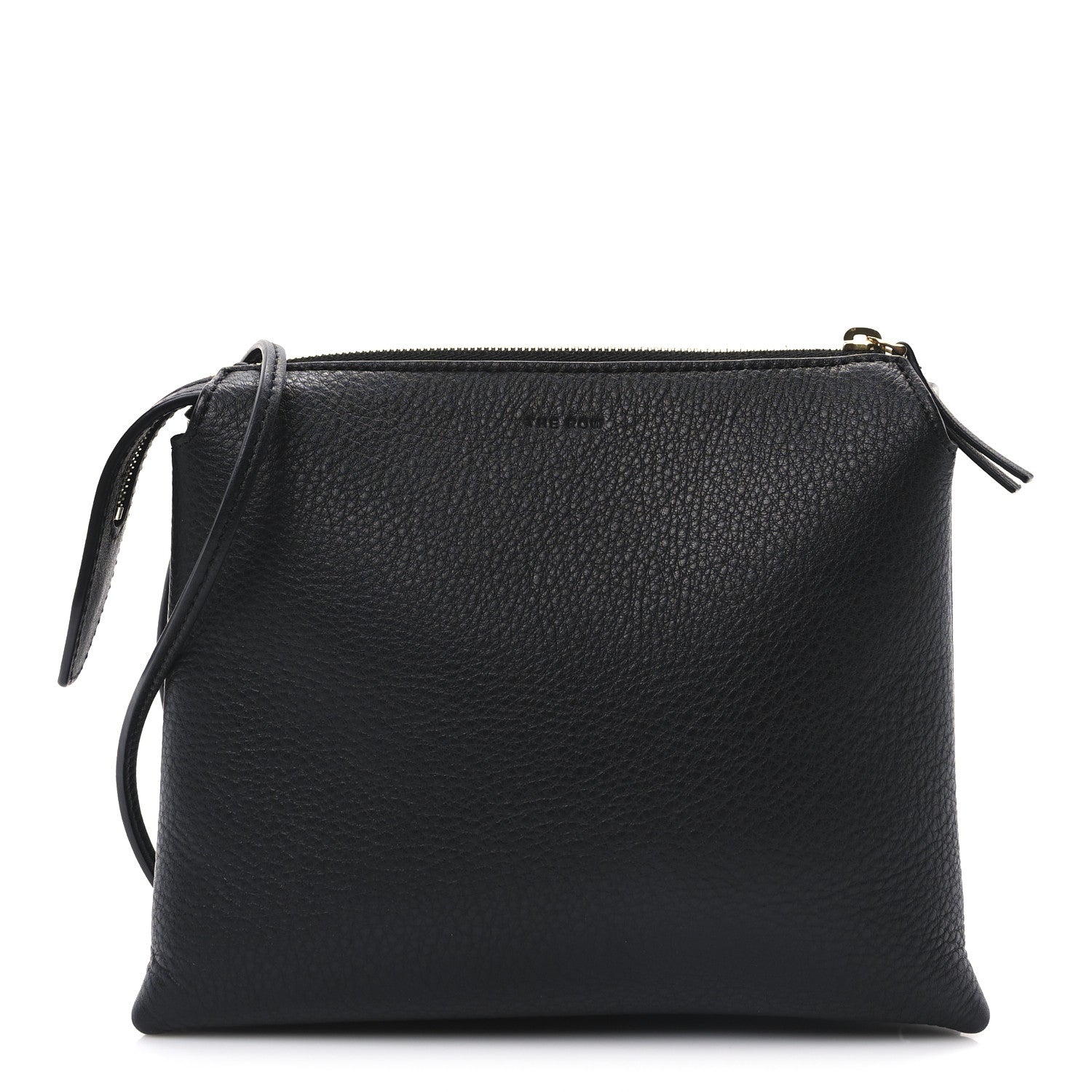 The Row Matte Grained Calfskin Mini Nu Twin Bag Black 1 of 9