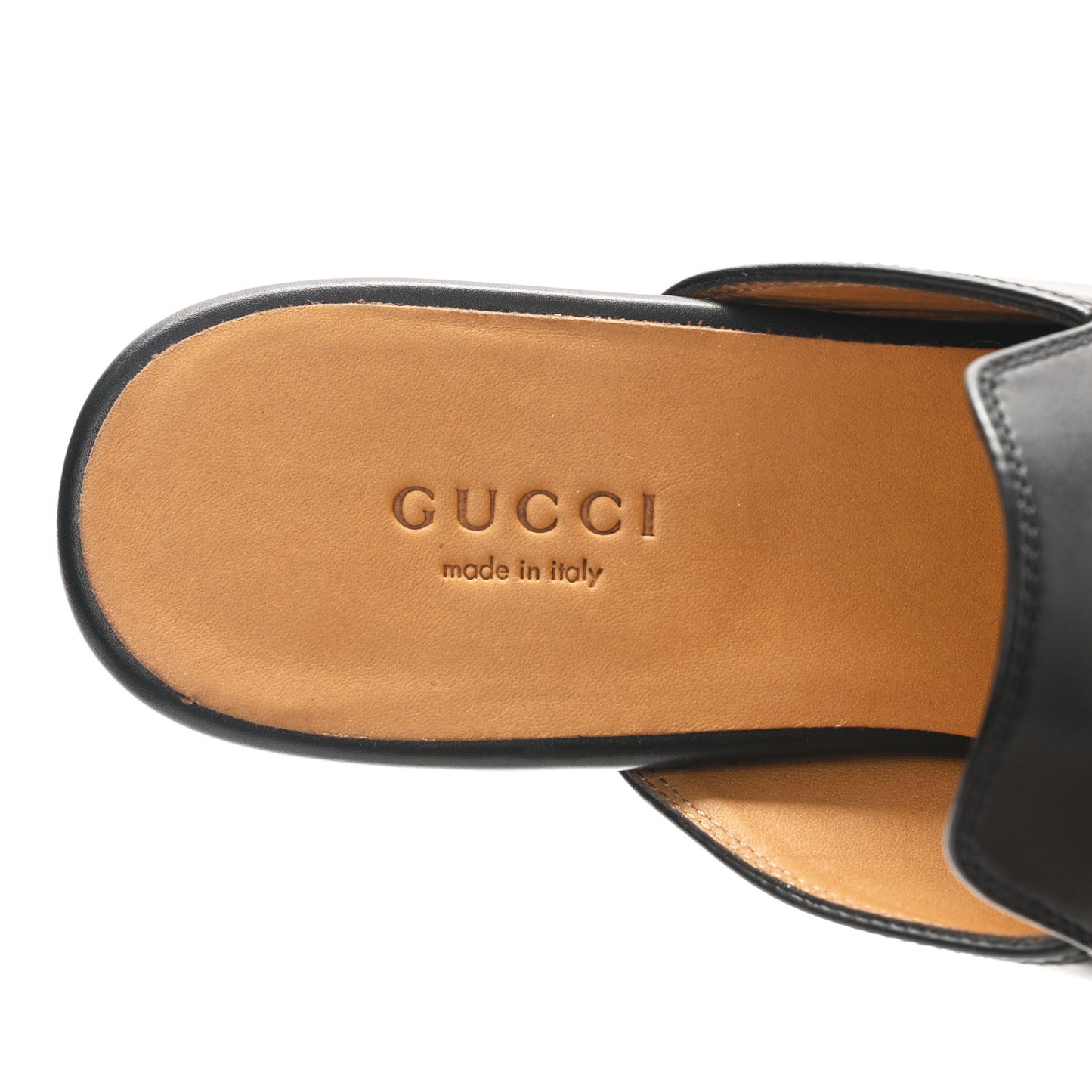 Calfskin Womens Princetown Slippers 37.5 Black