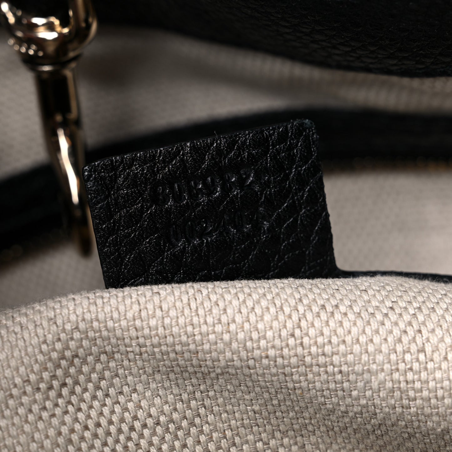 Pebbled Calfskin Medium Soho Chain Shoulder Bag Black