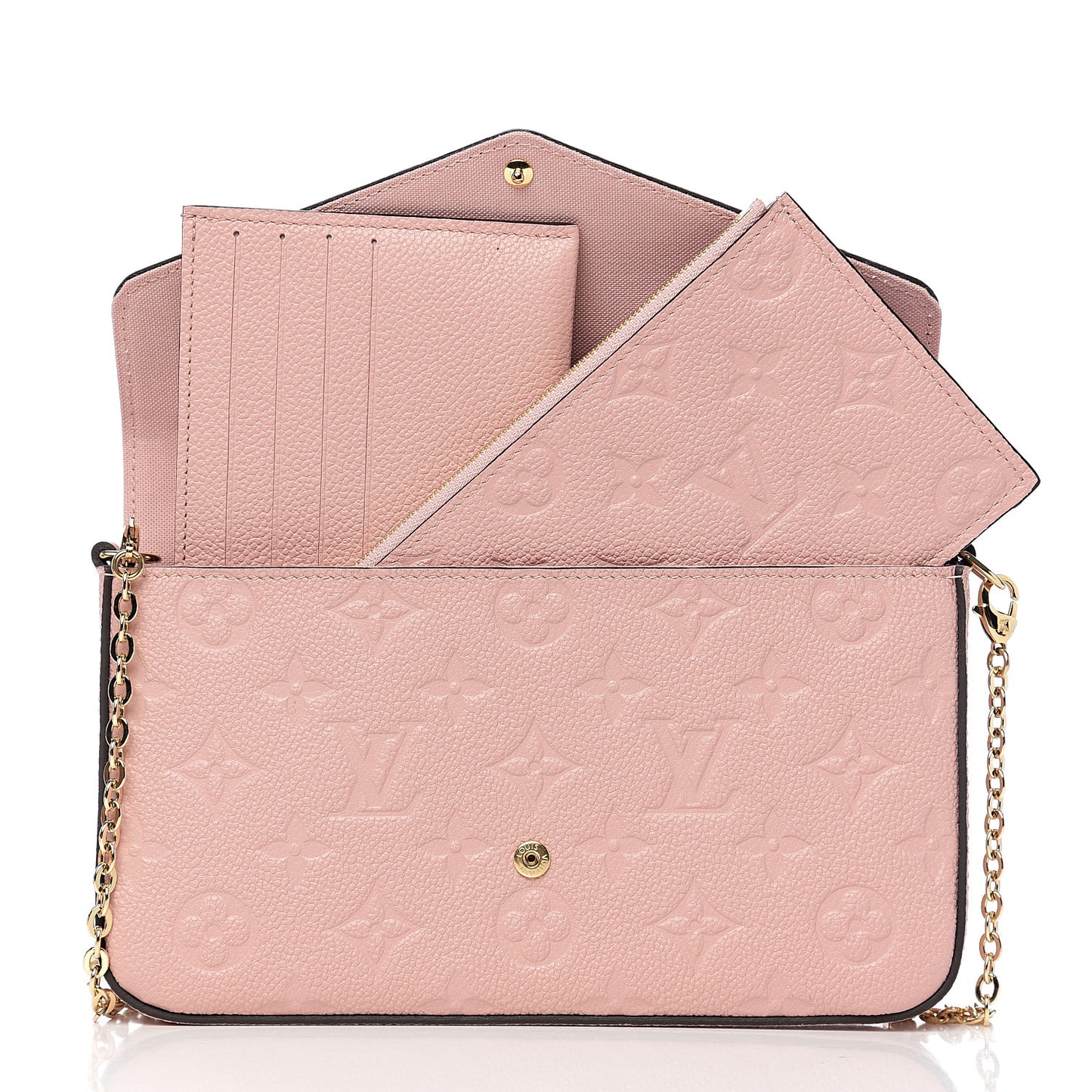 Empreinte Pochette Felicie Chain Wallet Rose Poudre