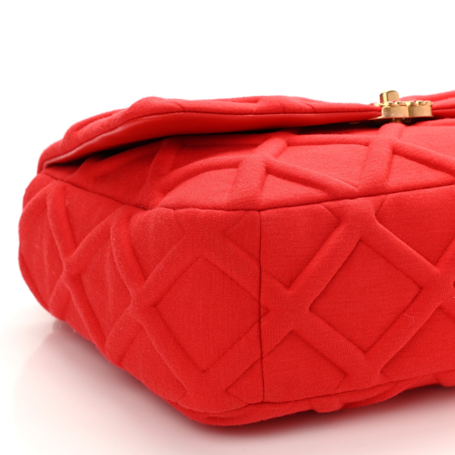 Chanel Jersey Lambskin Quilted Maxi Chanel 19 Flap Red 9 of 10