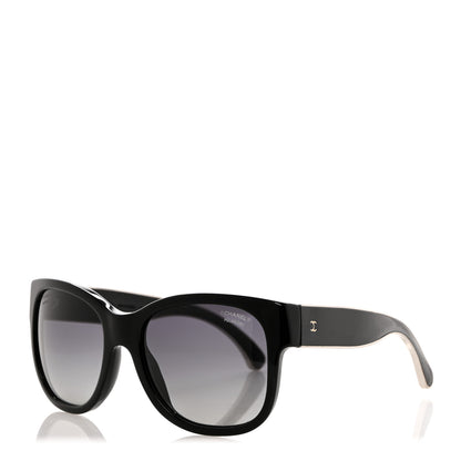 Chanel Mirrored CC Sunglasses 5270 Black Silver 1 of 7
