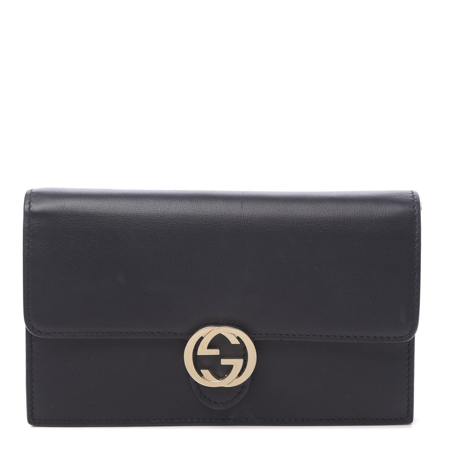 Gucci Calfskin Icon Wallet Black 1 of 10