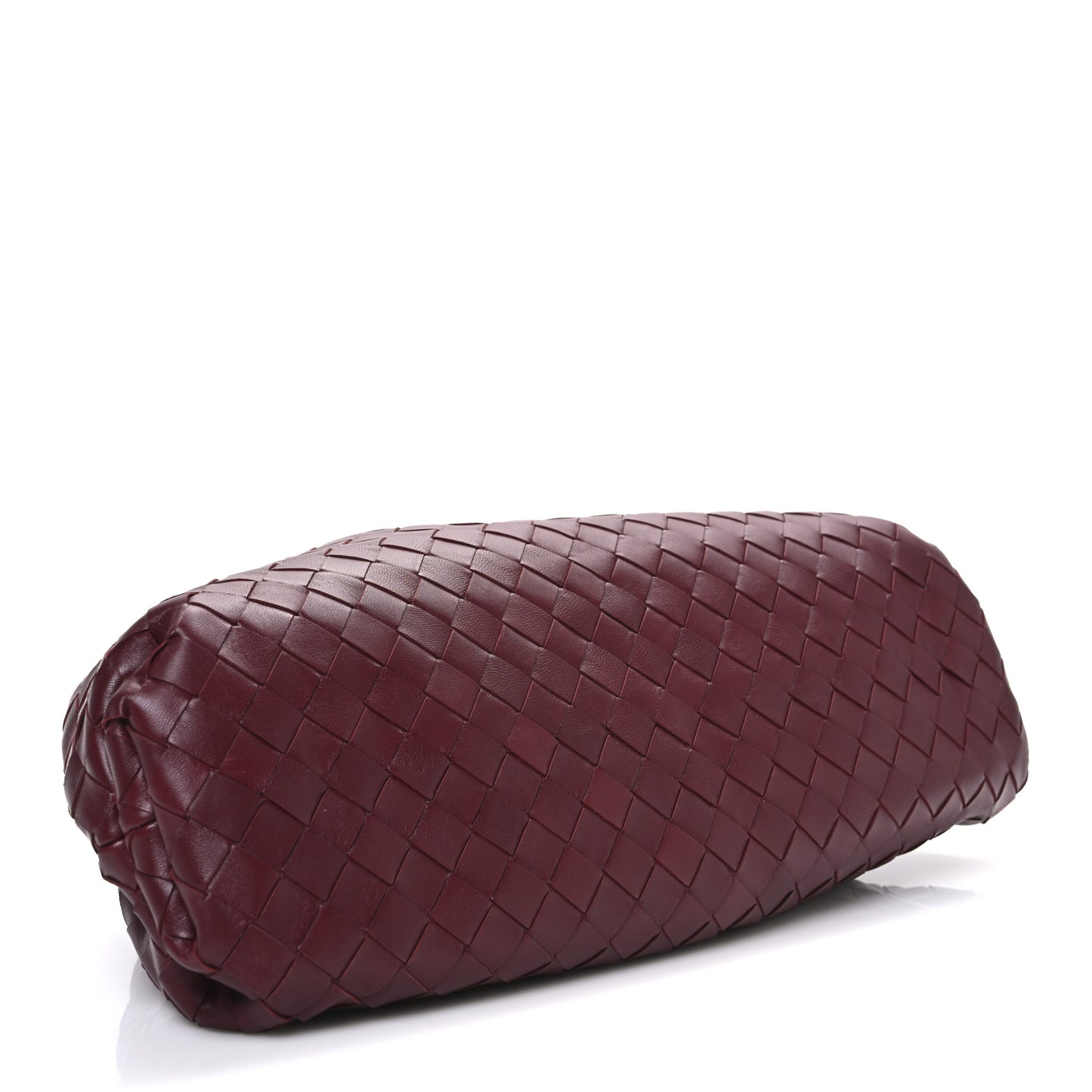Nappa Maxi Intrecciato The Pouch Oversized Clutch Bordeaux