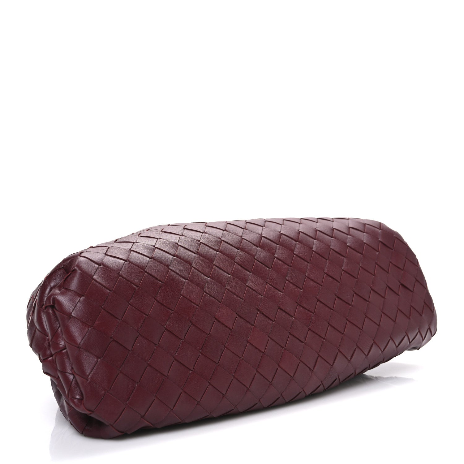 Bottega Veneta Nappa Maxi Intrecciato The Pouch Oversized Clutch Bordeaux 4 of 11