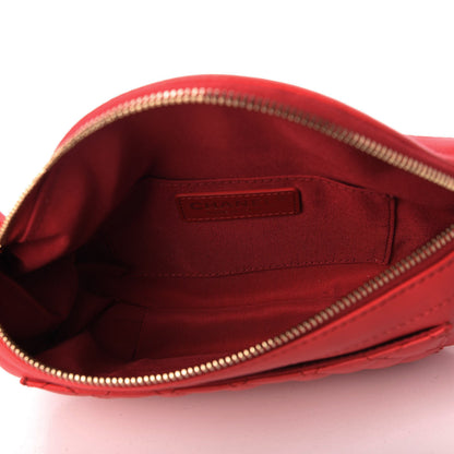 Chanel Lambskin Quilted Waist Belt Bag Red 5 of 10