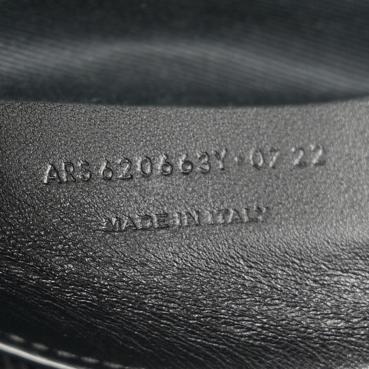 Saint Laurent Calfskin Crocodile Embossed Medium West Hollywood Monogram Fold-Over Black 7 of 11