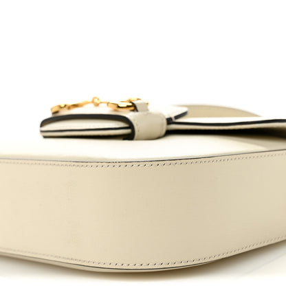 Gucci Azalea Calfskin Web Mini Horsebit 1955 Shoulder Bag Mystic White 10 of 11