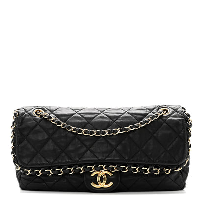 Chanel Calfskin Quilted Medium Chain Me Flap Black 1 of 10