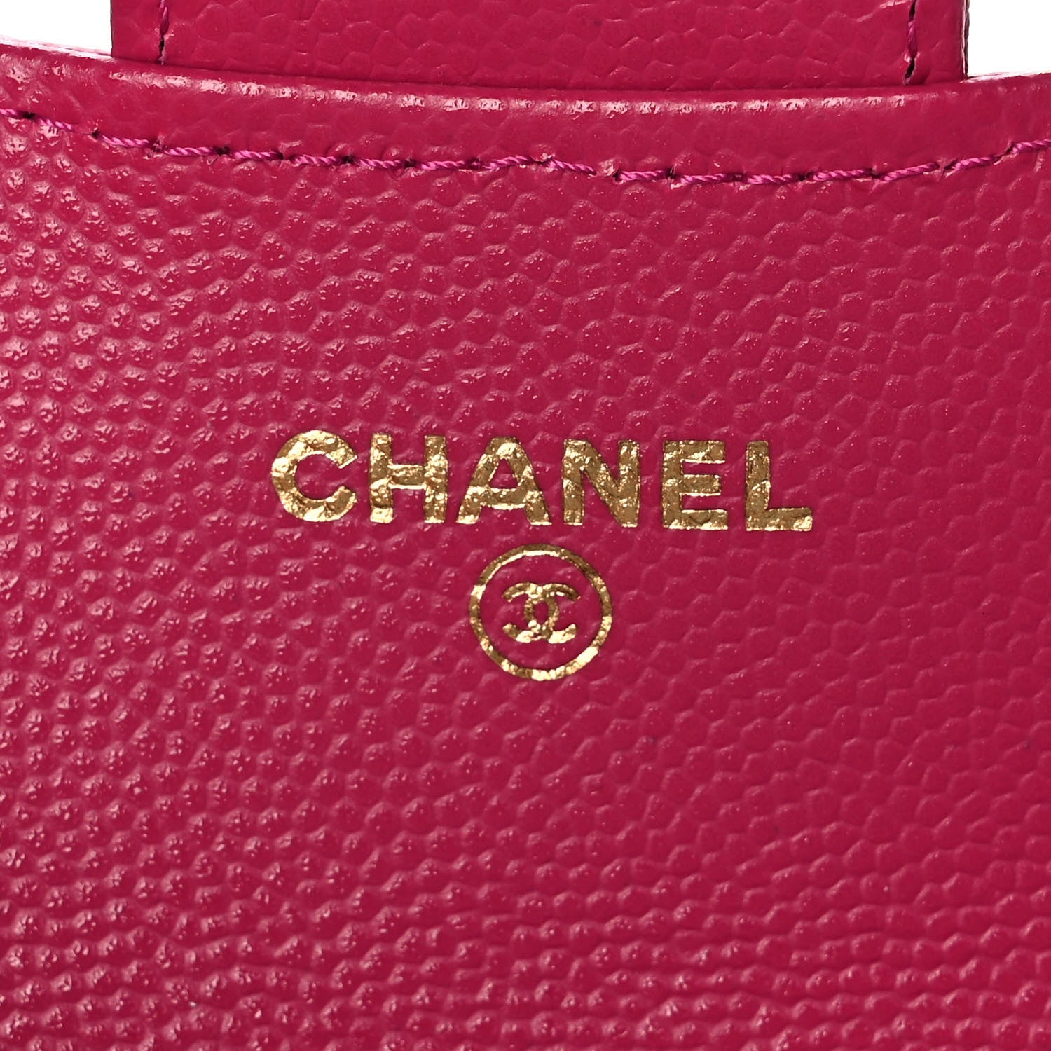 Chanel Caviar Quilted Flap Card Holder Wallet Fuchsia 6 of 12