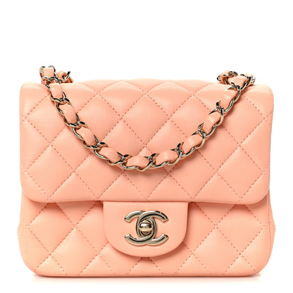 Chanel Lambskin Quilted Mini Square Flap Light Pink 1 of 11