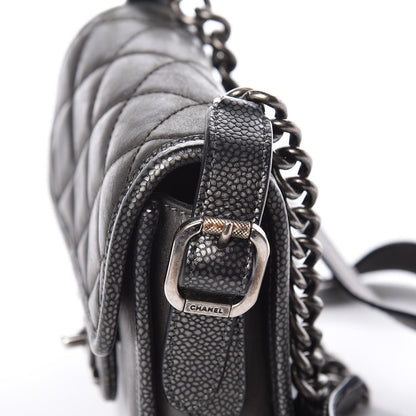 Chanel Iridescent Calfskin Mini Back To School Crossbody Flap Anthracite 11 of 12