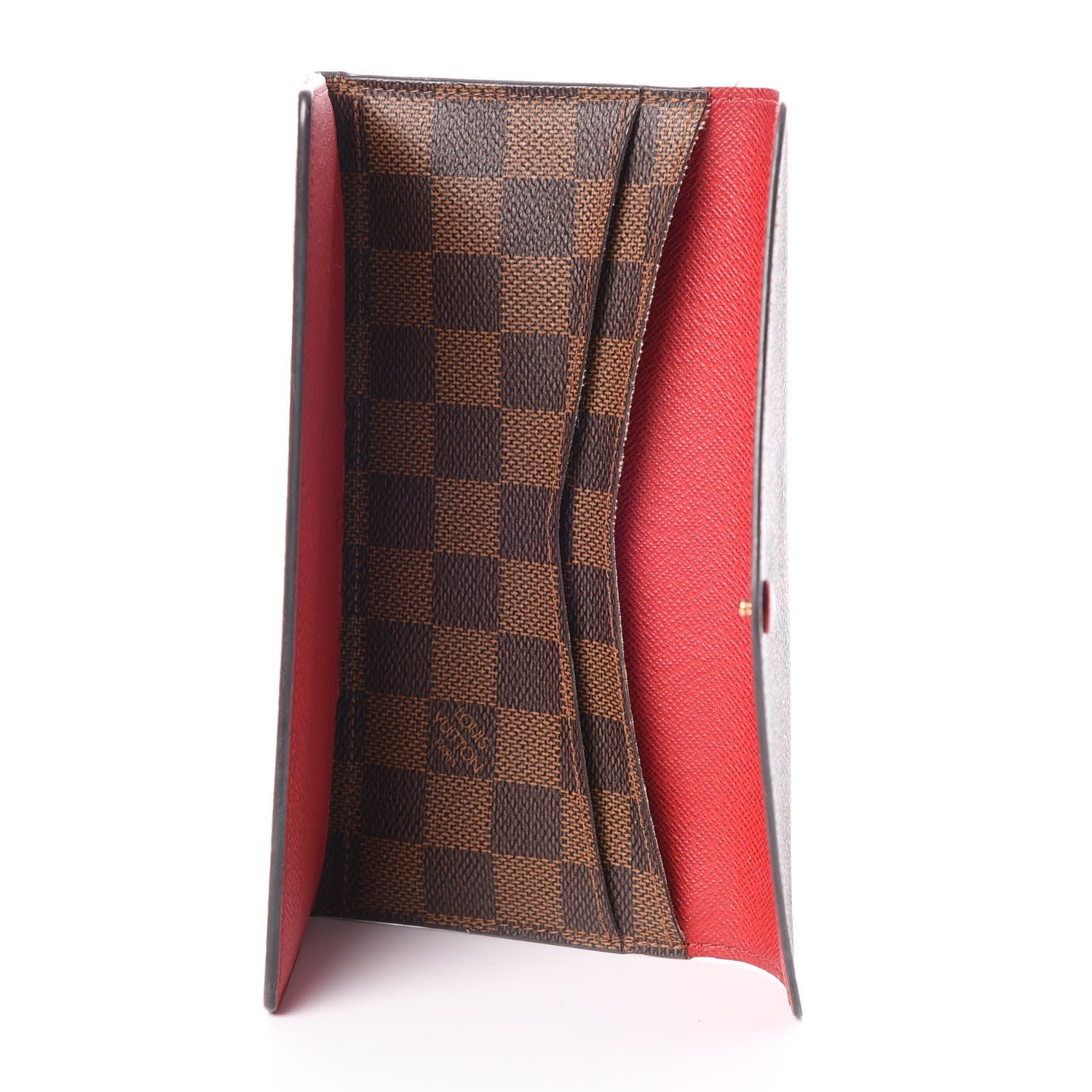 Louis Vuitton Damier Ebene Josephine Wallet Red 8 of 17